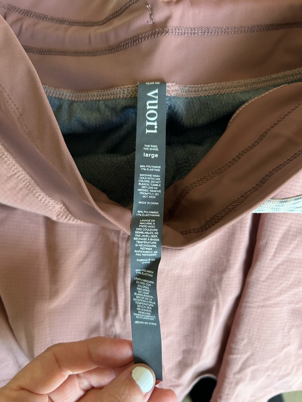 Vuori Seabreeze Skort/Skirt Mauve Pink Size Large - Picture 5 of 6